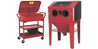Alternator Testers, Bench Presses, Floor Presses, Arbor Presses, Pipe Benders, Cleaning Tanks, Mechanic's Creepers/Seats, Shot Blasting Guns & Shot Blasting Cabinets, Battery Chargers & Battery Starter/Chargers.