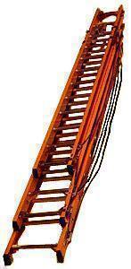 4.10 metre  Rope-operated Glass Fibre Double Ladder with Aluminium Rungs