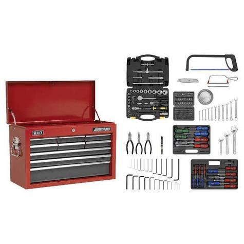 Tool Chest Sealey AP22509BBCOMB Topchest c/w 196pc Tool Kit