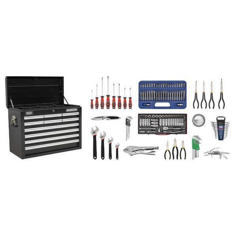 Tool Chest Sealey AP33109BCOMBO Topchest 10 Drawer plus Tools
