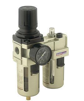 Sealey SA206 Air Filter/Regulator/Lubricator Max Air Flow 105cfm