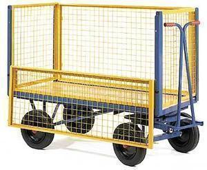 Mesh Box Turntable Truck - Half-hinged side - 1525mm x 760mm x 1000kg Capacity