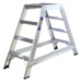 3 Tread Double Sided Library Steps