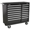 Sealey AP41169B Rollcab 16 Drawer with Ball Bearing Runners Heavy-Duty - Black