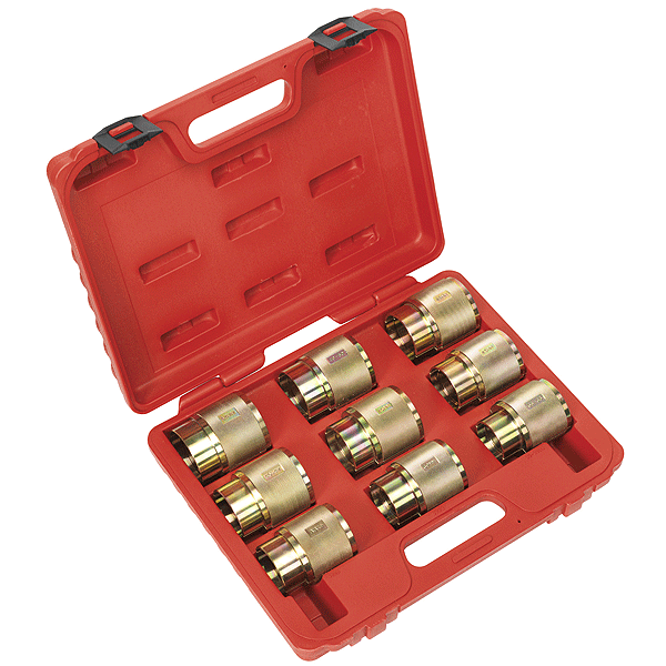 Motorcycle Fork Seal Driver Kit 9pc Sealey MS018 Express Tools Ltd