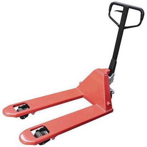 Printers Pallet Truck Warrior 2500kg 900mm x 450mm Tandem Rollers - main image