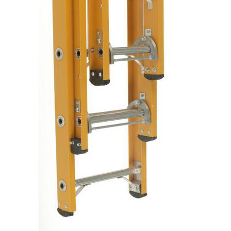 Bratts AFT09 2.55m Push-up Fibreglass Ladder / Glass Fibre Rungs