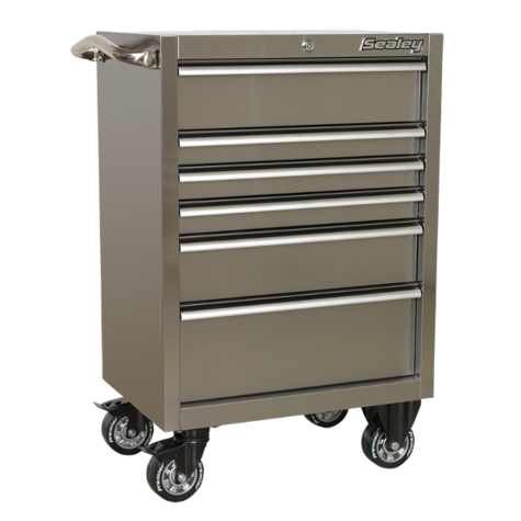 Tool Chest Sealey PTB67506SS Rollcab 6 Drawer Stainless Steel 