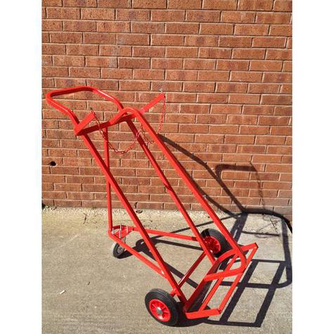  Cylinder Trolley Twin Superior With 3 Wheels - 2 X Oxygen or Acetylene
