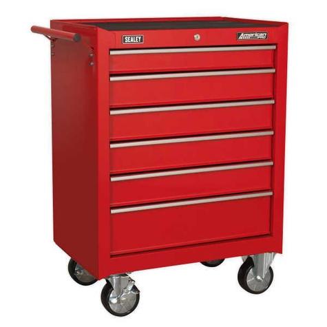Tool Chest Sealey AP226 Rollcab 6 Drawer - Red