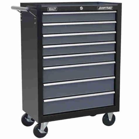 Tool Chest Sealey AP3508TB Rollcab 8 Drawer with Ball Bearing Slides 