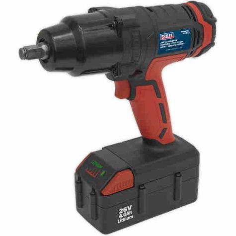 Impact Wrench Sealey CP2612 Cordless 26V Lithium-ion 1/2"Sq Drive 