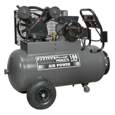 Compressor Sealey SAC3103B 100L Belt Drive 3hp with Front Control Panel