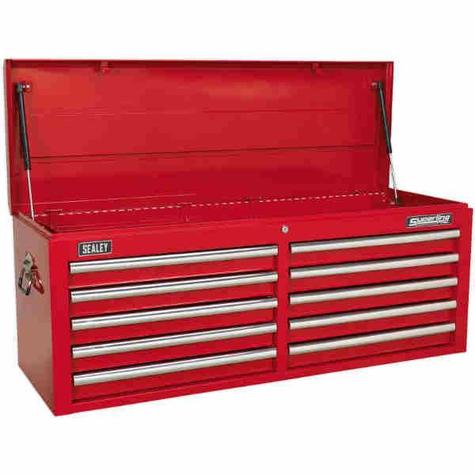 Tool Chest Sealey Superline Pro AP5210T Topchest 10 Drawer - Red