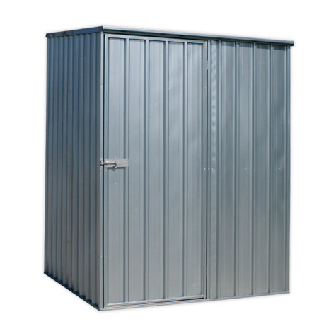 Shed Sealey GSS1515 Galvanized Steel 1.5 x 1.5 x 1.9m