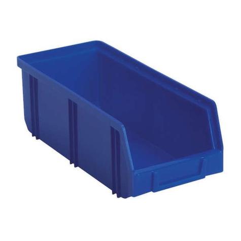 Storage Bin Sealey TPS2D Plastic Deep - Pack of 28