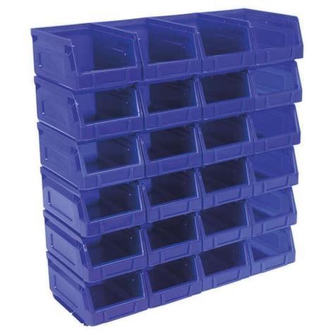 Storage Bin Sealey TPS224B Plastic  - Blue Pack of 24