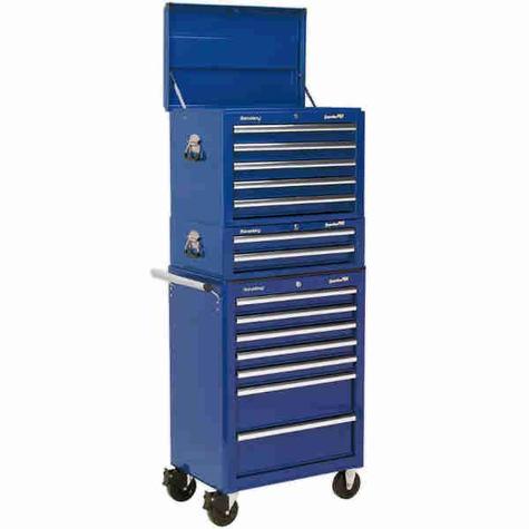 Tool Chest Combination Sealey APSTACKTC 14 Drawer - Blue