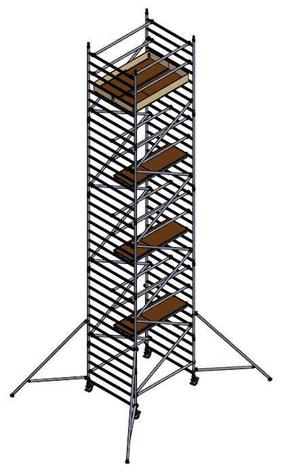Scaffold Tower UTS 1.8m x Double Width x 8.2m High