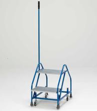 Mobile Safety Roller Steps 2 Tread Extruded Rubber Treads with Post