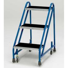 Mobile Safety Roller Steps 3 Tread Rubber Treads