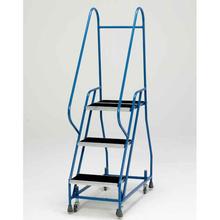 Mobile Safety Roller Steps 3 Tread Aluminium Steps and Handrail