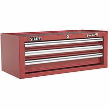 Sealey AP33339 Add-On Chest 3 Drawer with Ball Bearing Runners - Red