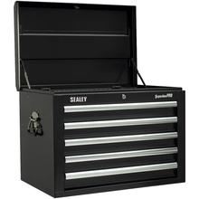 Sealey AP26059TB Topchest 5 Drawer with Ball Bearing Runners - Black
