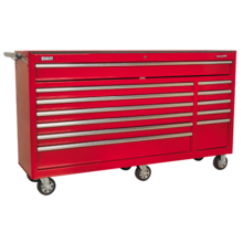 Sealey AP6612 Rollcab 12 Drawer with Ball Bearing Runners Heavy-Duty - Red