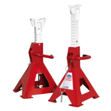 Sealey AAS3000 Easy Action Ratchet Axle Stands (Pair) 3tonne Capacity per Stand