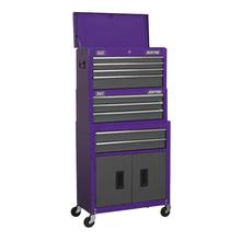 Rollcab Sealey AP2200BBCPSTACK Mid-Box & Topchest Stack - Purple