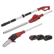 Sealey Cordless Telescopic Chainsaw & Hedge Trimmer 2 Batteries