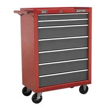 Sealey AP22507BB Rollcab 7 Drawer with Ball Bearing Runners - Red/Grey