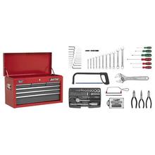 Sealey AP2201BBCOMBO Topchest 6 Drawer - Ball Bearing Runners - Red/Grey with 99pc Tool Kit