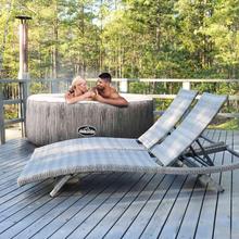 Hot Tub Inflatable Dellonda DL89 for 4-6 People Wood Effect