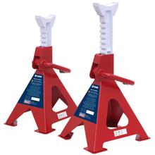 Sealey VS2006 Axle Stands 6ton Capacity per Stand 12ton per Pair Ratchet Type