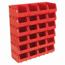 Sealey TPS324R Plastic Storage Bin 148 x 240 x 128mm - Red Pack of 24