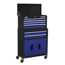 Rollcab Combination Sealey AP22B 6 Drawer with Ball-Bearing Slides – Blue