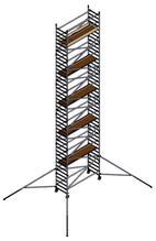 Scaffold Tower UTS 2.5m x Single Width x 10.2m High