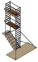 Stairwell Scaffold Tower 4.3m Platform Height